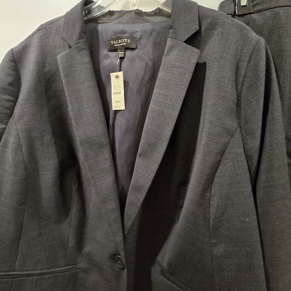 NWT Talbots Career Plus Size Wool Corporate Suit separates 18WP/20